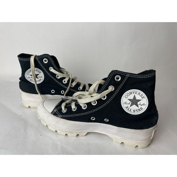 Converse Chuck Taylor All Star Lugged High Black Women’s 6.5 - Picture 4 of 6